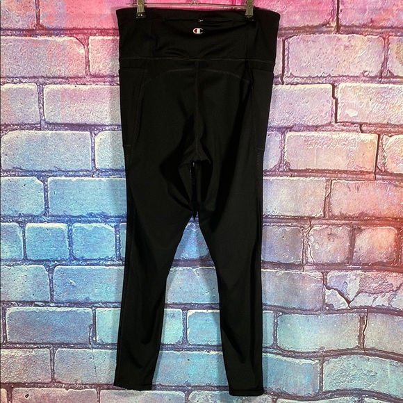Champion Black High-Rise Performance Leggings Women’s Size Large - Picture 4 of 8